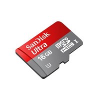 SanDisk 16 GB microSDHC Hafıza Kartı Class10 - 98 MB/sn Okuma Hızı - Kart Adaptörlü